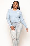 Womans Straight leg blue jeans
