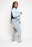 Womans Straight leg blue jeans