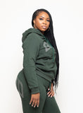 Womans Grind Bedazzled Sweat Suits