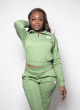 Womans Zip-Up Sweatsuit