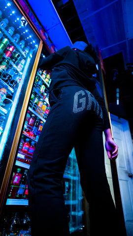 Womans Grind Bedazzled Sweat Suits