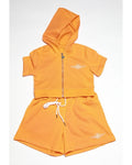 Womens Cotton Shorts and short sleeve hoodie Set